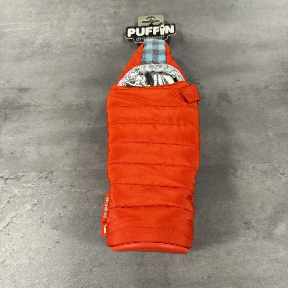 Puffin Drinkwear The OG Beverage Cooler Orange Sleeping‎ Bag Can Insulator New